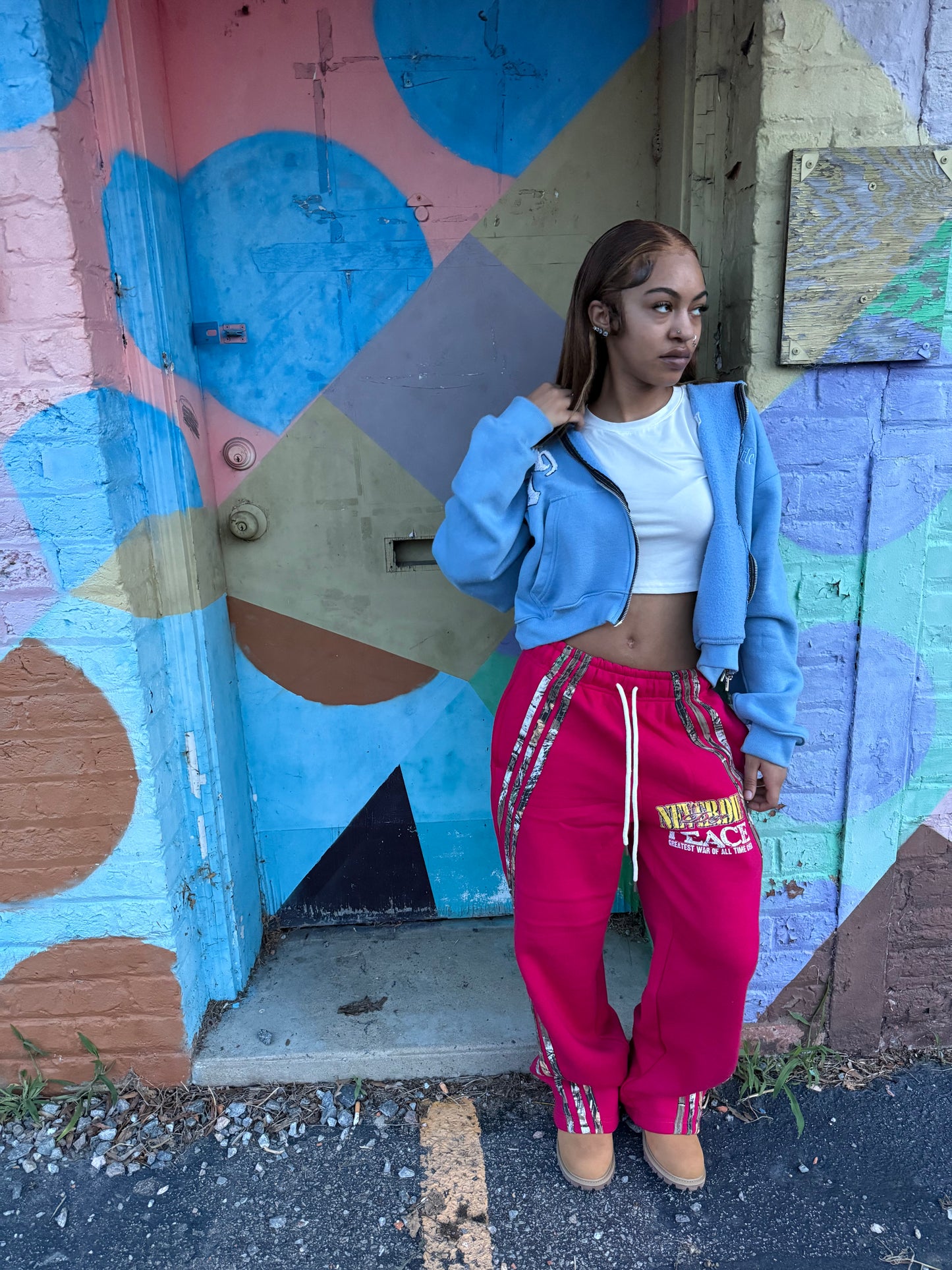 Peace SweatPants (Pink)