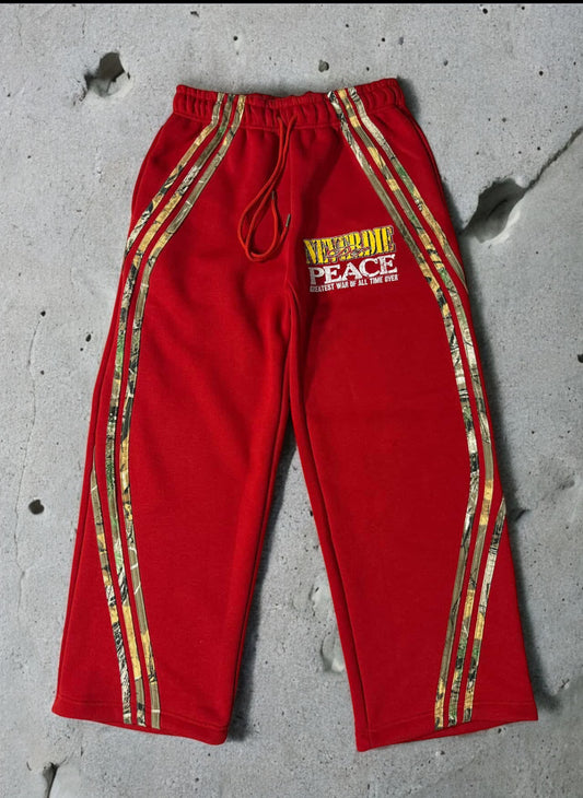 Peace SweatPants (Red)